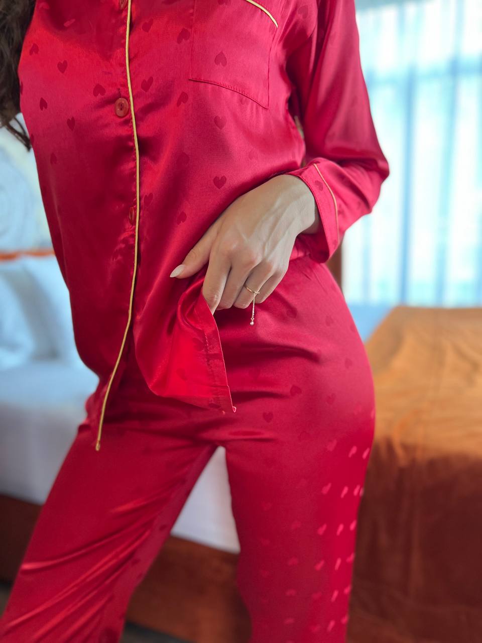 Seidenpyjama